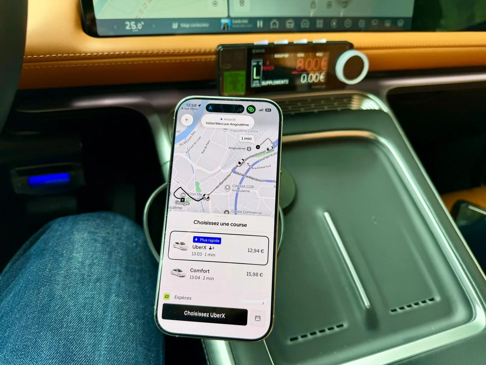Taxi à Angoulême : 8€ contre 12,94€ pour le même trajet de 750 mètres !